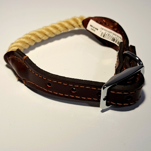Other - Rope & Leather Collar, Sz S